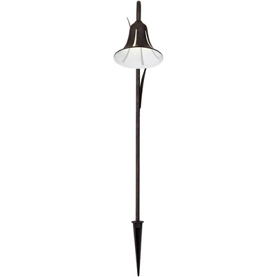John Timberland Tulip 27" High Dark Rust LED Landscape Lights Set Of 2 2 John Timberland Tulip 27" High Dark Rust LED Landscape Lights Set Of 2 - Image 2