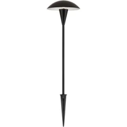 John Timberland Large Mushroom 18" High Black Low Voltage LED Path Light -John Timberland GUEST 881067be 2482 4528 98cd fa15ff85d028