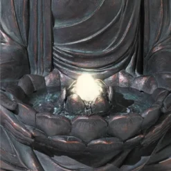 John Timberland Meditating Buddha Zen Bubbler Outdoor Water Fountain With LED Light 24" For Yard Garden Patio Home Deck Porch House Meditation Decor 8 John Timberland Meditating Buddha Zen Bubbler Outdoor Water Fountain With LED Light 24" For Yard Garden Patio Home Deck Porch House Meditation Decor -John Timberland GUEST 8b84bcdd 2713 4739 944a b985869d02bb