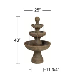 John Timberland Ravenna Rustic 3 Tier Weathered Stone Cascading Outdoor Floor Water Fountain 43" For Yard Garden Patio Home Deck Porch House Exterior 12 John Timberland Ravenna Rustic 3 Tier Weathered Stone Cascading Outdoor Floor Water Fountain 43" For Yard Garden Patio Home Deck Porch House Exterior -John Timberland GUEST 8dc1e2aa 10d8 4211 9859 55c7f7d408c0
