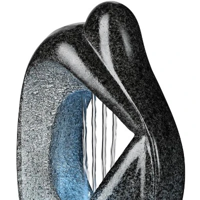 John Timberland Modern Tabletop Water Fountain With LED Light 10" Silhouette For Indoor Table Top Desk 2 John Timberland Modern Tabletop Water Fountain With LED Light 10" Silhouette For Indoor Table Top Desk - Image 2