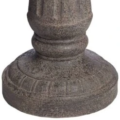John Timberland Italian Style 3 Tier Outdoor Floor Water Fountain With Light LED 43" High Gray Faux Stone Garden Patio Backyard -John Timberland GUEST 91bddb05 f738 4842 a700 c0b56c15ab62