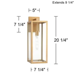 John Timberland Titan Modern Outdoor Wall Light Fixture Soft Gold 20 1/4" Clear Glass For Post Exterior Barn Deck House Porch Yard Posts Patio Home 13 John Timberland Titan Modern Outdoor Wall Light Fixture Soft Gold 20 1/4" Clear Glass For Post Exterior Barn Deck House Porch Yard Posts Patio Home -John Timberland GUEST 94c9cad9 c8f4 42d7 9547 d8f86e182951