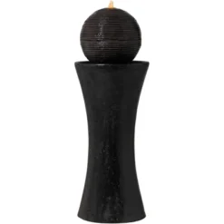 John Timberland Dark Sphere Modern Zen Bubbler Pillar Outdoor Floor Water Fountain With LED Light 30" For Yard Garden Patio Home Deck Porch Exterior 9 John Timberland Dark Sphere Modern Zen Bubbler Pillar Outdoor Floor Water Fountain With LED Light 30" For Yard Garden Patio Home Deck Porch Exterior -John Timberland GUEST 9a711b38 5f6b 43ca 95fc c4fb52838f37