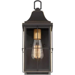 John Timberland Sunderland Rustic Mission Outdoor Wall Light Fixture Black Gold 15" Clear Glass For Post Exterior Barn Deck House Porch Yard Patio 10 John Timberland Sunderland Rustic Mission Outdoor Wall Light Fixture Black Gold 15" Clear Glass For Post Exterior Barn Deck House Porch Yard Patio -John Timberland GUEST 9a7977dc 34f6 4dc0 b2e1 4e1fc266cc86