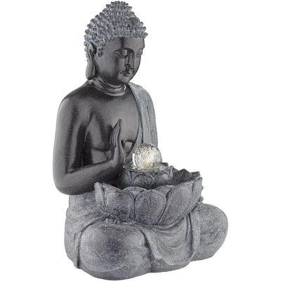 John Timberland Sitting Buddha Zen Outdoor Water Fountain With LED Light 28" For Yard Garden Patio Deck Porch House Exterior Balcony Meditation 7 John Timberland Sitting Buddha Zen Outdoor Water Fountain With LED Light 28" For Yard Garden Patio Deck Porch House Exterior Balcony Meditation - Image 7