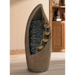 John Timberland Modern Rustic Outdoor Floor Water Fountain With Light LED 34 1/2" High Cascading For Yard Garden Patio Deck 15 John Timberland Modern Rustic Outdoor Floor Water Fountain With Light LED 34 1/2" High Cascading For Yard Garden Patio Deck -John Timberland GUEST 9d781511 acaf 48df 8543 85b6fffcbffb