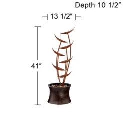 John Timberland Tiered Copper Leaves Modern Cascading Tiered Leaves Outdoor Floor Water Fountain 41" For Yard Garden Patio Deck Porch Balcony Roof 9 John Timberland Tiered Copper Leaves Modern Cascading Tiered Leaves Outdoor Floor Water Fountain 41" For Yard Garden Patio Deck Porch Balcony Roof -John Timberland GUEST a2f426ba 39aa 43dd 9ddf 96975756740d