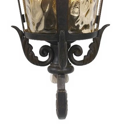 John Timberland Casa Marseille Vintage Rustic Outdoor Wall Light Fixture Bronze Scroll 27 1/2" Hammered Glass For Post Exterior Barn Deck House Porch 3 John Timberland Casa Marseille Vintage Rustic Outdoor Wall Light Fixture Bronze Scroll 27 1/2" Hammered Glass For Post Exterior Barn Deck House Porch - Image 3