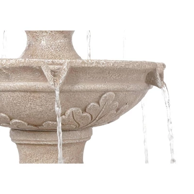 John Timberland Stafford Rustic 3 Tier Cascading Bubbler Outdoor Floor Water Fountain 48" For Yard Garden Patio Home Deck Porch House Exterior Balcony 3 John Timberland Stafford Rustic 3 Tier Cascading Bubbler Outdoor Floor Water Fountain 48" For Yard Garden Patio Home Deck Porch House Exterior Balcony - Image 3