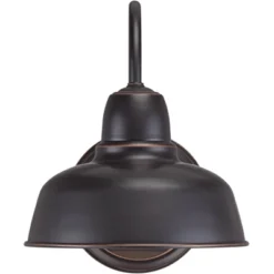 John Timberland Urban Barn Rustic Industrial Farmhouse Outdoor Wall Light Fixtures Set Of 2 Oil Rubbed Bronze Gooseneck Arm 11 1/4" For Post Exterior -John Timberland GUEST c85284bd e16f 46d9 aa7a 2f797e6bdf80