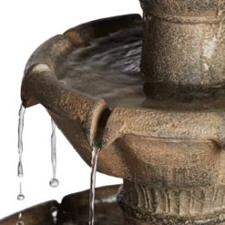 John Timberland Louvre Rustic 3 Tier Cascading Outdoor Floor Water Fountain With LED Light 44" For Yard Garden Patio Home Deck Porch Exterior Balcony 11 John Timberland Louvre Rustic 3 Tier Cascading Outdoor Floor Water Fountain With LED Light 44" For Yard Garden Patio Home Deck Porch Exterior Balcony -John Timberland GUEST c9252710 913f 4a81 9738 3cf47b5ebe63