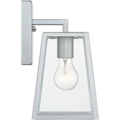 John Timberland Arrington Modern Outdoor Wall Light Fixture Silver Steel 10 3/4" Clear Glass For Post Exterior Barn Deck House Porch Yard Posts Patio 5 John Timberland Arrington Modern Outdoor Wall Light Fixture Silver Steel 10 3/4" Clear Glass For Post Exterior Barn Deck House Porch Yard Posts Patio - Image 5