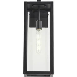 John Timberland Titan Modern Outdoor Wall Light Fixture Mystic Black 20" Clear Glass For Post Exterior Barn Deck House Porch Yard Patio Home Outside -John Timberland GUEST cf778ae3 bb8c 4d9f acf9 893cda58d3e8