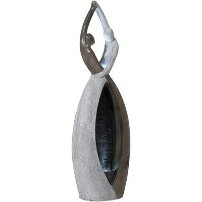 John Timberland Dancing Couple Modern Outdoor Floor Water Fountain With LED Light 57" For Yard Garden Patio Home Deck Porch Exterior Balcony Roof 4 John Timberland Dancing Couple Modern Outdoor Floor Water Fountain With LED Light 57" For Yard Garden Patio Home Deck Porch Exterior Balcony Roof - Image 4