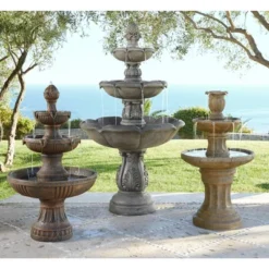 John Timberland Ravenna Rustic 3 Tier Weathered Stone Cascading Outdoor Floor Water Fountain 43" For Yard Garden Patio Home Deck Porch House Exterior 13 John Timberland Ravenna Rustic 3 Tier Weathered Stone Cascading Outdoor Floor Water Fountain 43" For Yard Garden Patio Home Deck Porch House Exterior -John Timberland GUEST d0a53f45 f8c4 4e98 ad80 cd7c0e004658