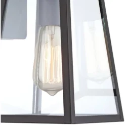 John Timberland Arrington Modern Outdoor Wall Light Fixture Mystic Black 10 3/4" Clear Glass For Post Exterior Barn Deck House Porch Yard Posts Patio -John Timberland GUEST d1d6fc15 b472 47de b83c ea9fbc9de291