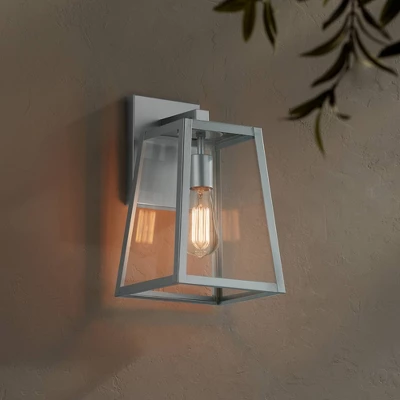 John Timberland Arrington Modern Outdoor Wall Light Fixture Silver Steel 13" Clear Glass For Post Exterior Barn Deck House Porch Yard Posts Patio Home 6 John Timberland Arrington Modern Outdoor Wall Light Fixture Silver Steel 13" Clear Glass For Post Exterior Barn Deck House Porch Yard Posts Patio Home - Image 6