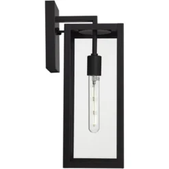 John Timberland Titan Modern Outdoor Wall Light Fixture Mystic Black 17" Clear Glass For Post Exterior Barn Deck House Porch Yard Patio Home Outside -John Timberland GUEST d6b1d15e 3379 4ccc a3a4 a28dcf9b419c