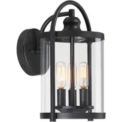 John Timberland Avani Modern Outdoor Wall Light Fixture Black Lantern 13" Clear Cylinder Glass For Post Exterior Barn Deck House Porch Yard Patio Home 7 John Timberland Avani Modern Outdoor Wall Light Fixture Black Lantern 13" Clear Cylinder Glass For Post Exterior Barn Deck House Porch Yard Patio Home -John Timberland GUEST d92e3d80 2949 46b9 83a4 550360fb297e