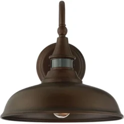 John Timberland Gough Rustic Farmhouse Outdoor Barn Light Fixtures Set Of 2 Bronze Dusk To Dawn Motion Sensor Dark Sky 12 1/2" For Post Exterior Deck -John Timberland GUEST da200884 05a9 4441 963d a3380b495ec1