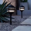 John Timberland Three-Tier Pagoda 11" High Black Modern LED Landscape Path Light