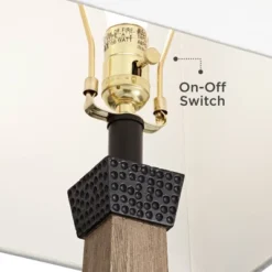 John Timberland Buchan Rustic Farmhouse Table Lamps 29 1/2" Tall Set Of 2 Faux Wood Oatmeal Square Shade For Bedroom Living Room Bedside Nightstand 8 John Timberland Buchan Rustic Farmhouse Table Lamps 29 1/2" Tall Set Of 2 Faux Wood Oatmeal Square Shade For Bedroom Living Room Bedside Nightstand -John Timberland GUEST e4242470 a346 4bdb b3eb 73db64c91346