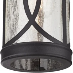 John Timberland Capistrano Mission Outdoor Wall Light Fixtures Set Of 2 Black Dusk To Dawn Motion Sensor 15 3/4" Clear Seeded Glass For Post Exterior -John Timberland GUEST e7acafab 9025 4949 a9ac 08513c5712dd