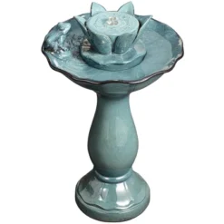 John Timberland Pleasant Pond Modern Bubbler Lotus Flower Outdoor Floor Water Fountain 25 1/4" For Yard Garden Patio Deck Porch House Exterior 13 John Timberland Pleasant Pond Modern Bubbler Lotus Flower Outdoor Floor Water Fountain 25 1/4" For Yard Garden Patio Deck Porch House Exterior -John Timberland GUEST ea31d0a8 65f5 4ccd 9945 01eb1f285613