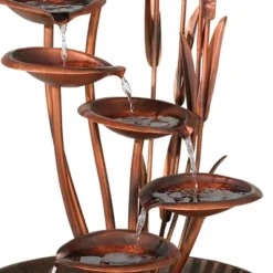 John Timberland Water Lilies And Cat Tails Rustic Cascading Outdoor Floor Water Fountain 33" For Yard Garden Patio Home Deck Porch House Exterior Roof 9 John Timberland Water Lilies And Cat Tails Rustic Cascading Outdoor Floor Water Fountain 33" For Yard Garden Patio Home Deck Porch House Exterior Roof -John Timberland GUEST eee887f8 4503 44e6 afc9 b925edf8defa