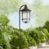 John Timberland Markham 26 1/2" High Textured Black LED Landscape Path Light