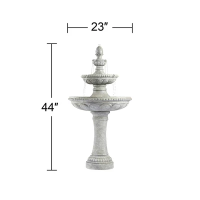 John Timberland Pineapple Modern 3 Tier Cascading Outdoor Floor Water Fountain 44" For Yard Garden Patio Home Deck Porch House Exterior Balcony Roof 6 John Timberland Pineapple Modern 3 Tier Cascading Outdoor Floor Water Fountain 44" For Yard Garden Patio Home Deck Porch House Exterior Balcony Roof - Image 6
