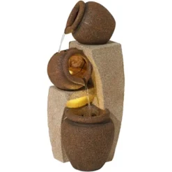 John Timberland Tipping Jugs Rustic Cascading Outdoor Floor Water Fountain With LED Light 30" For Yard Garden Patio Home Deck Porch House Roof 10 John Timberland Tipping Jugs Rustic Cascading Outdoor Floor Water Fountain With LED Light 30" For Yard Garden Patio Home Deck Porch House Roof -John Timberland GUEST f4d28a78 28e4 4a7f acc6 1be661b83c86