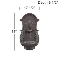 John Timberland Tivoli Grey Ornate Rustic Outdoor 2 Tier Outdoor Wall Water Fountain 33" For Yard Backyard Garden Patio Home Deck Porch House Exterior 15 John Timberland Tivoli Grey Ornate Rustic Outdoor 2 Tier Outdoor Wall Water Fountain 33" For Yard Backyard Garden Patio Home Deck Porch House Exterior -John Timberland GUEST f7a0e8e0 a4d0 4797 bf04 9b6e266110ff