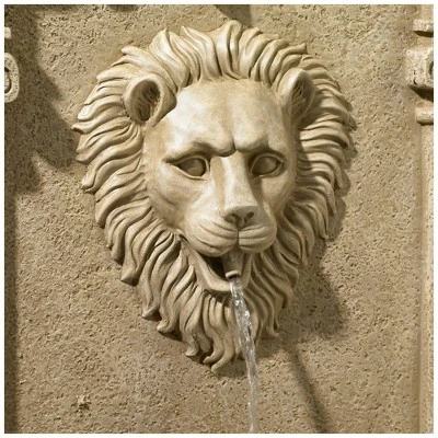 John Timberland Lion Face Rustic Outdoor Wall Water Fountain 31" Regal For Yard Garden Patio Home Deck Porch House Exterior Balcony Roof Relaxation 2 John Timberland Lion Face Rustic Outdoor Wall Water Fountain 31" Regal For Yard Garden Patio Home Deck Porch House Exterior Balcony Roof Relaxation - Image 2