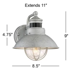John Timberland Modern Industrial Outdoor Barn Lights Set Of 2 Metal Dusk To Dawn Motion Sensor Gooseneck 9" Clear Glass Exterior 13 John Timberland Modern Industrial Outdoor Barn Lights Set Of 2 Metal Dusk To Dawn Motion Sensor Gooseneck 9" Clear Glass Exterior -John Timberland GUEST fbd4c8f4 73dd 42e4 b9d0 472cd4aeb550