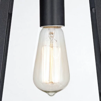 John Timberland Arrington Modern Outdoor Wall Lights Fixtures Set Of 4 Mystic Black 13" Clear Glass For Post Exterior Barn Deck House Porch Yard Patio 2 John Timberland Arrington Modern Outdoor Wall Lights Fixtures Set Of 4 Mystic Black 13" Clear Glass For Post Exterior Barn Deck House Porch Yard Patio - Image 2