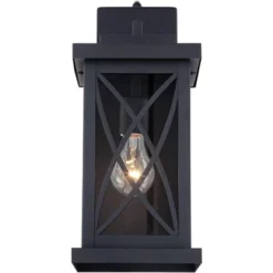 John Timberland Woodland Park Outdoor Wall Light Fixture Black Dusk To Dawn 15" Clear Glass For Post Exterior Barn Deck House Porch Yard Patio Home -John Timberland GUEST ff6b65d6 9465 4a92 b390 752f88480128
