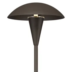 John Timberland Large Mushroom Bronze Finish LED Landscape Path Lights - Set Of 4