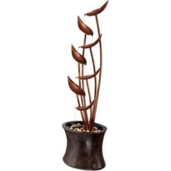 John Timberland Tiered Copper Leaves Modern Cascading Tiered Leaves Outdoor Floor Water Fountain 41" For Yard Garden Patio Deck Porch Balcony Roof 8 John Timberland Tiered Copper Leaves Modern Cascading Tiered Leaves Outdoor Floor Water Fountain 41" For Yard Garden Patio Deck Porch Balcony Roof -John Timberland GUEST ffdf2194 abbd 4f57 8c25 aad059dc0fd7